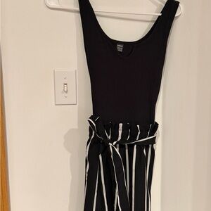 SHEIN Elegant Black and White Jumpsuit